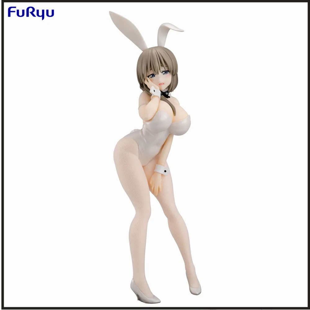 Original Anime Figure Furyu Uzaki-chan Wants to Hang Out! BiCute Bunnies Figure -Tsuki Uzaki White Pearl ver. Action Figurine