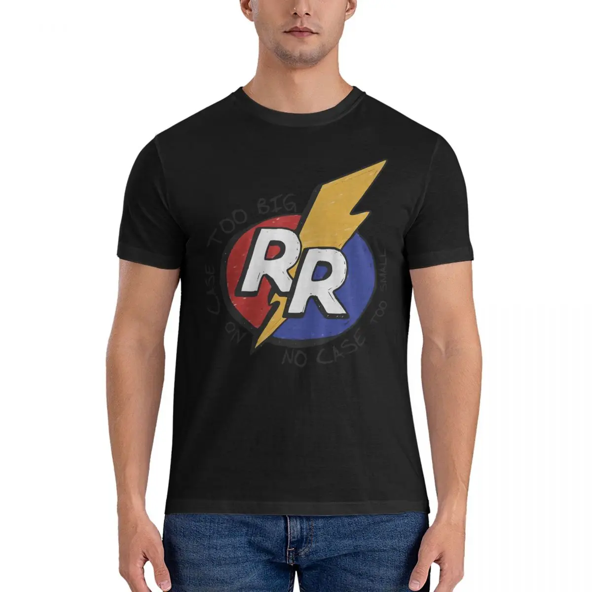 Men's T-Shirt No Case Too Small Fashion 100% Cotton Tee Shirt Short Sleeve Disney Rescue Rangers T Shirt Round Neck Clothing