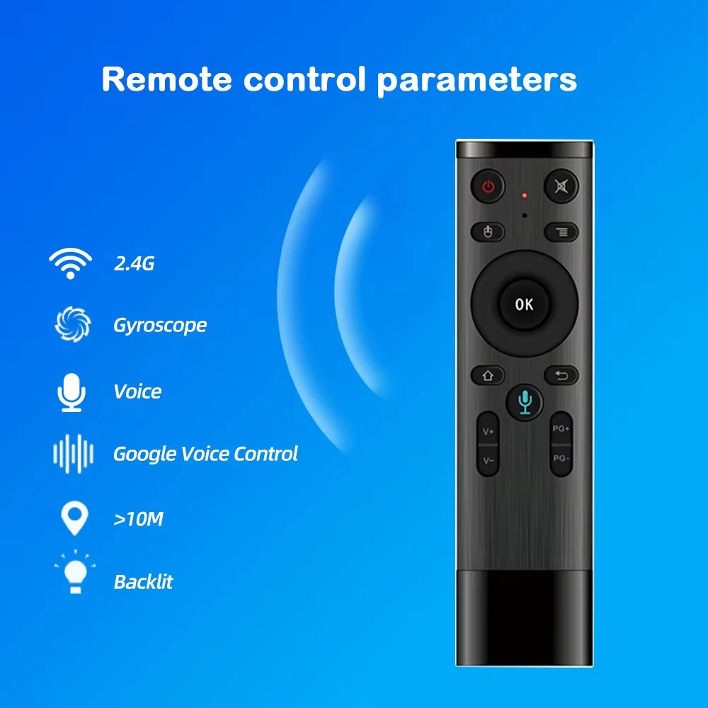 Q5 2.4G Wireless Voice Remote Control  Air Mouse Gyroscope Controller With USB Receiver For Computer Smart TV Android Box