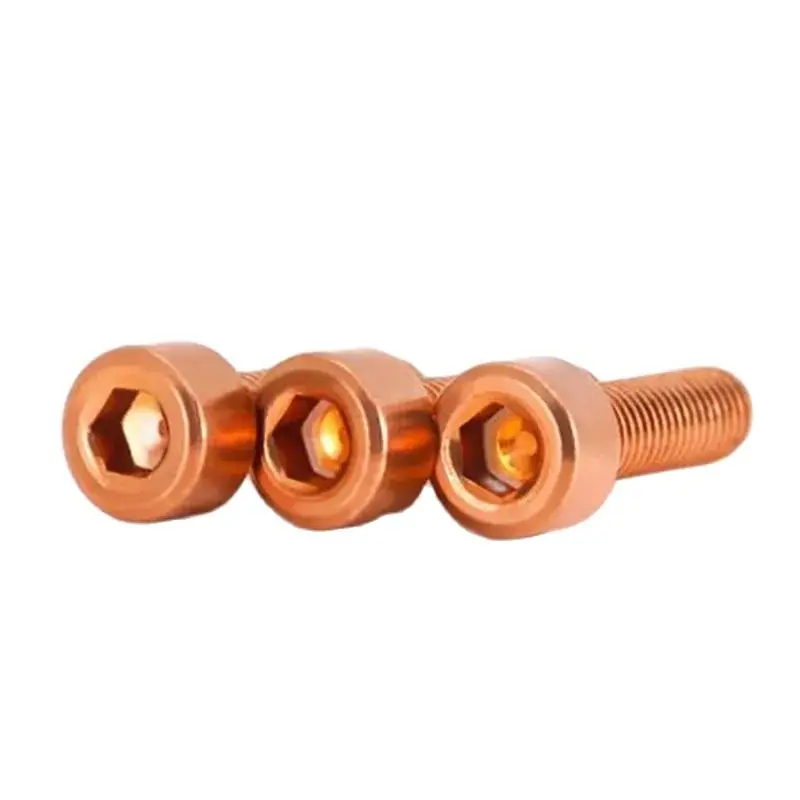 99.9% Pure Copper Cu Allen Bolt Hex Socket Cap Head Screws M2 M2.5 M3 M4 M5 M6 M8