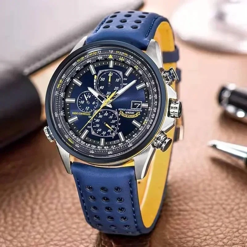 New 2025 Men Watches Luxury Trend Quartz Clock Luminous Calendar Waterproof Multi Function Fancy Round Automatic Watch Stainless