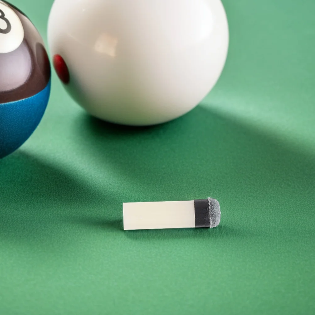 

10Pcs Billiard Slip on Cue Tips Pool Stick Tips Replacement 11mm Durable Plastic Ferrule Snooker Accessories for Training and