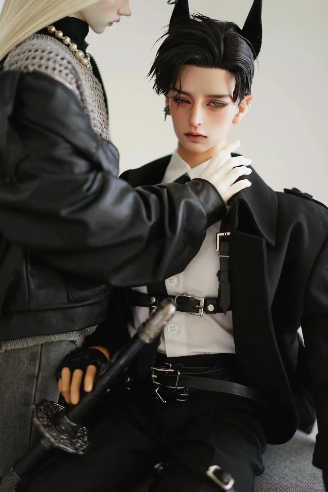 

NEW BJD doll SD doll 1/3 part boy doll strong uncle scar hunter half sleep resin toy birthday gift Makeup in stock