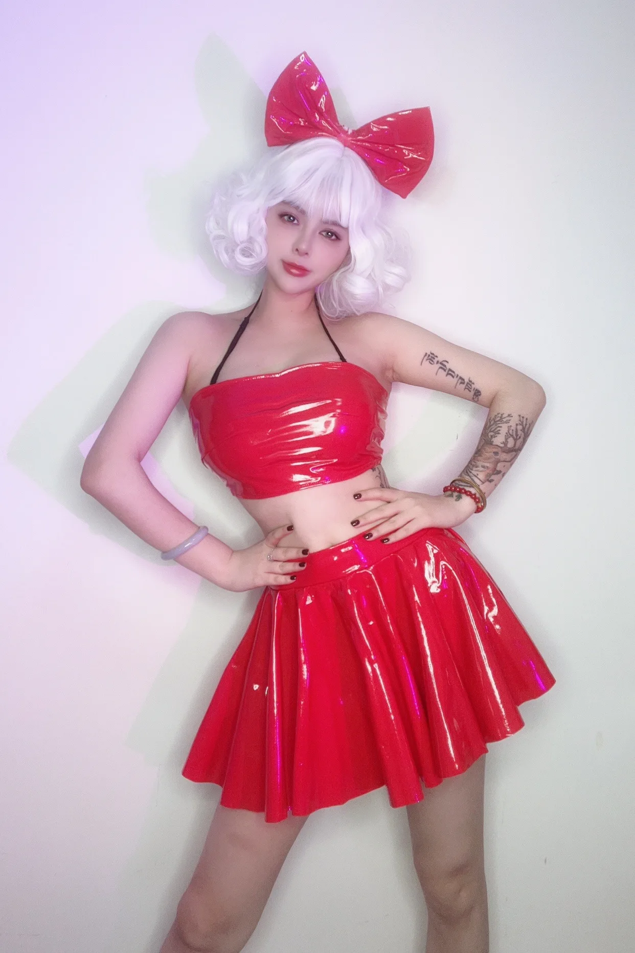 Fluorescencyjny kolor kostium do klubu nocnego kobieta seksowna odzież do tańca Gogo Party stroje Rave Bar odzież dla DJ-ów odzież do tańca na rurze VDL95