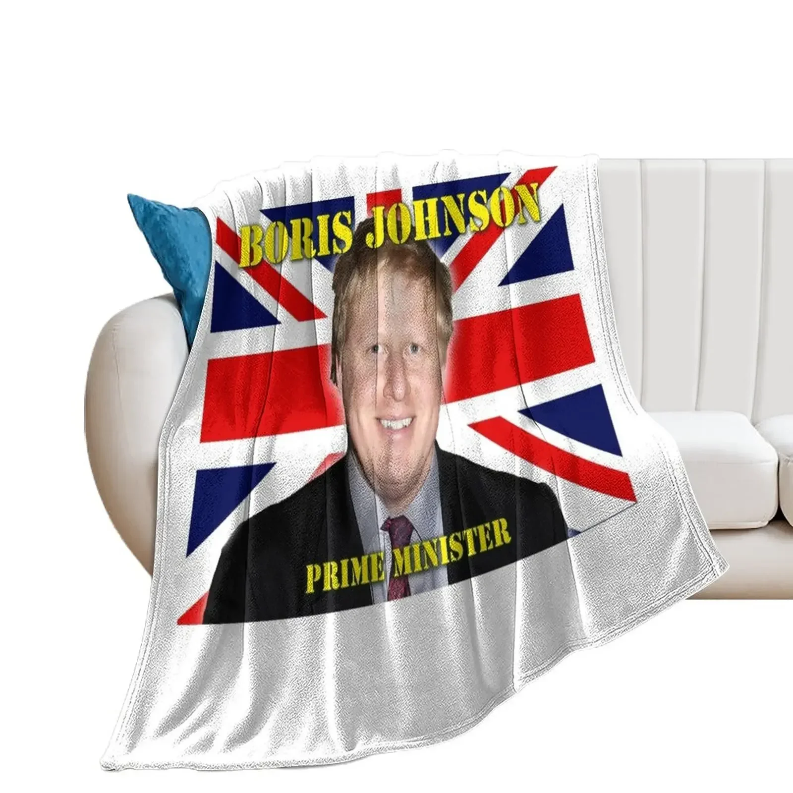 

Boris Johnson Prime Minister Throw Blanket Comforter heavy to sleep Flannel Fabric Bed Blankets