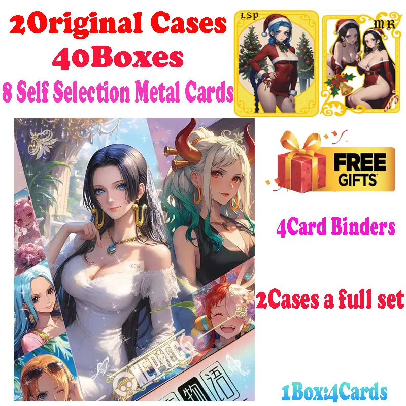 2024Lastest Wholesale Yunkashe A5 Size One Piece Waifu Collection Card Board Wave 2 Boa Yamato Nami Doujin Popular Trading CCG