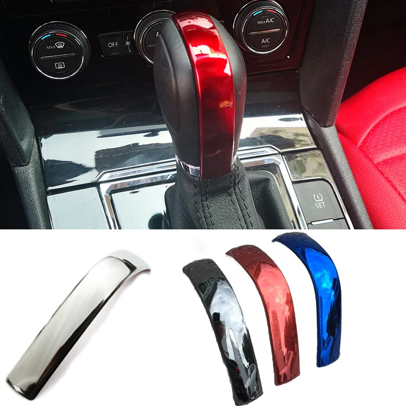 R Rline Logo Gear Head Shift Gears Cover Sticker Accessories For Volkswagen VW GTI Polo Passat Magotan Tiguan Jetta CC Santana