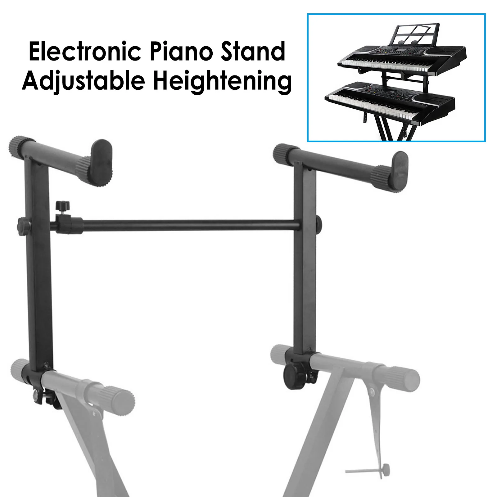 Adjustable Electronic Piano Stand Keyboard Stand Piano Folding Design Support For Music Keyboard Synthesizer Second Tier Stand 