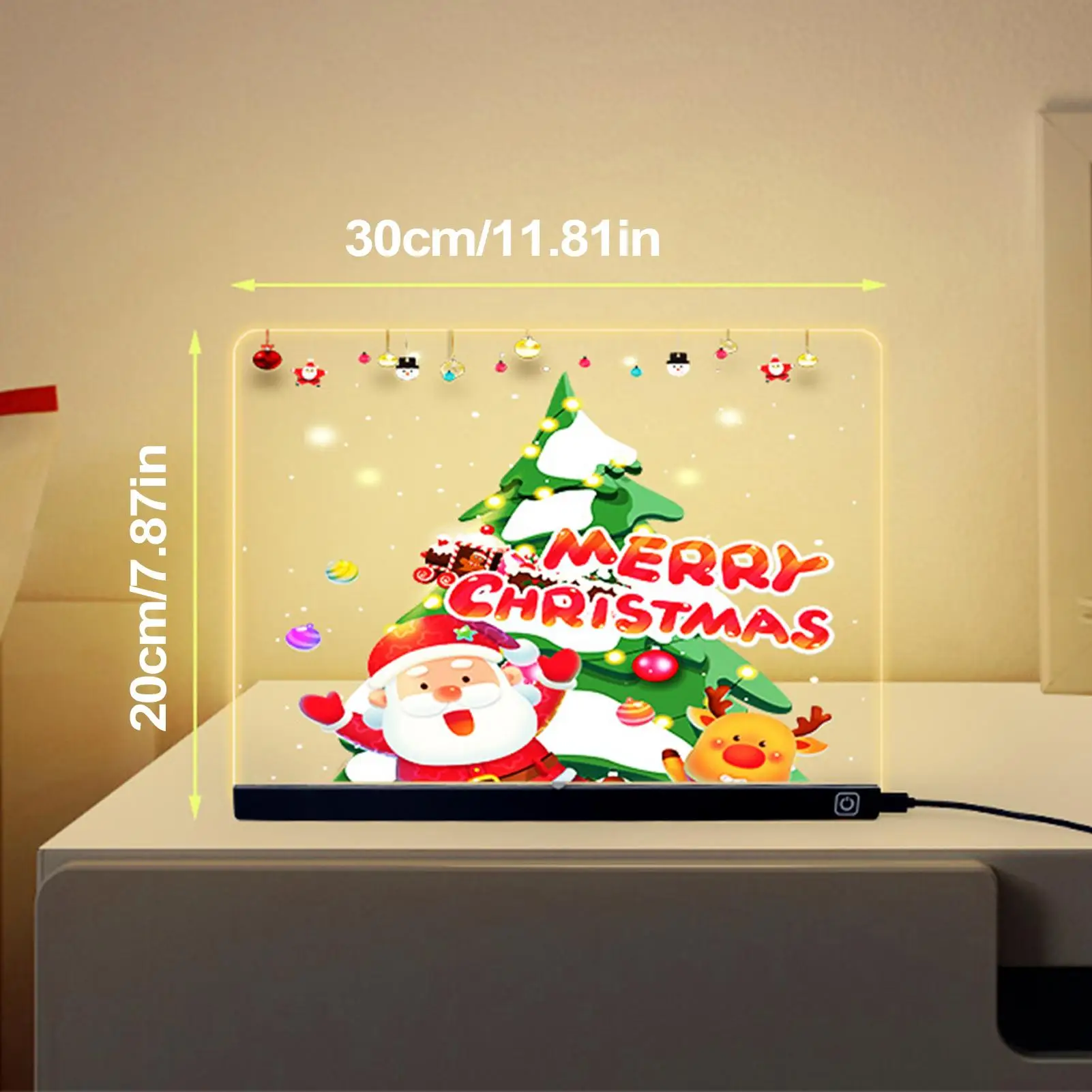 Light Up Boards To Write On Acrylic Led Message Boards Rewritable Acrylic Notepad Glow Memo Note For Home Crafts Games Practice