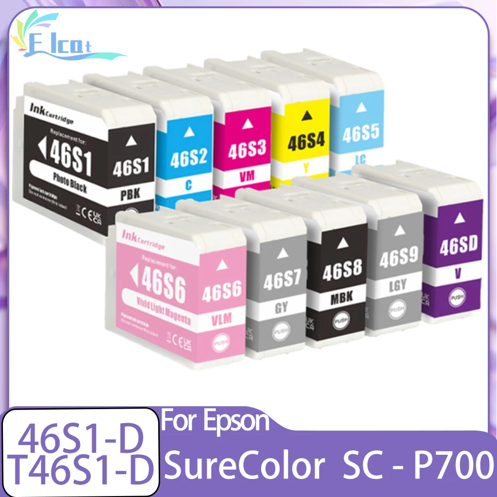 

T46S T46S1 T46S2 T46S3 T46S4 T46S5 T46S6 T46S7 T46S8 T46S9 T46SD 46S1 46S2 Картридж с чернилами, совместимый для принтера Epson SC-P700