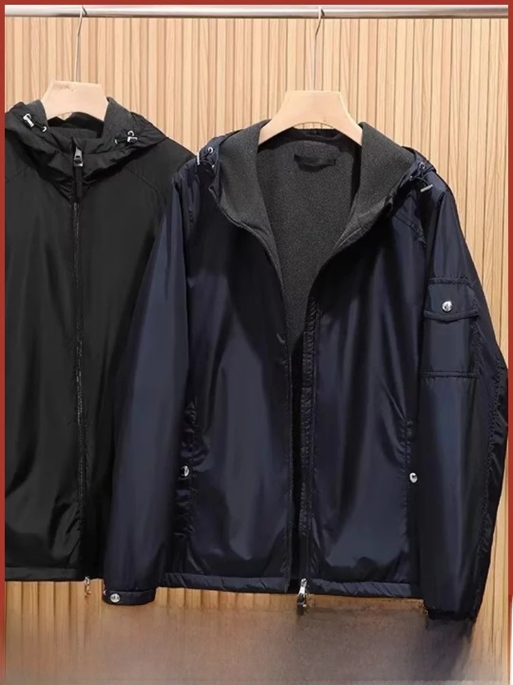 

Высококачественное зимнее новое поступление, мужская хлопковая куртка, уличный шерстяной наполнитель, роскошный деловой повседневный модный городской декор на молнии