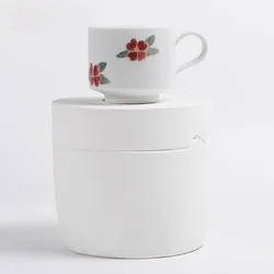 Beautiful Tea Cup Teacup Gypsum Mold Moulds Ceramic Grouting Abrasive Tool For Handmade DIY Pottery Supplies Kits 200ml