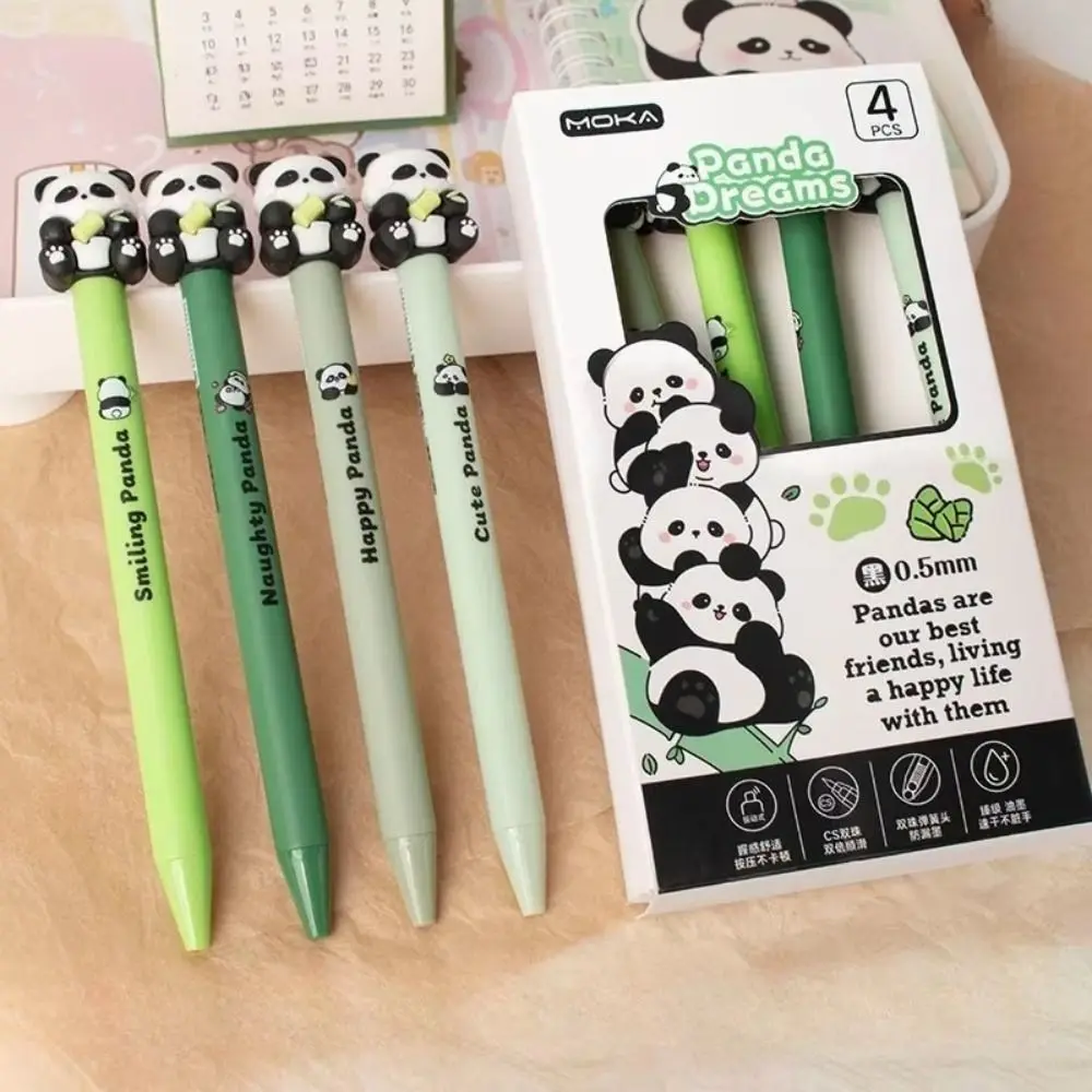 4PCS Interesting Capybara Gel Pen Good Looking Boxed Cute Doll Press Gel Pen Writing Panda 0.5mm Neutral Pen School Office