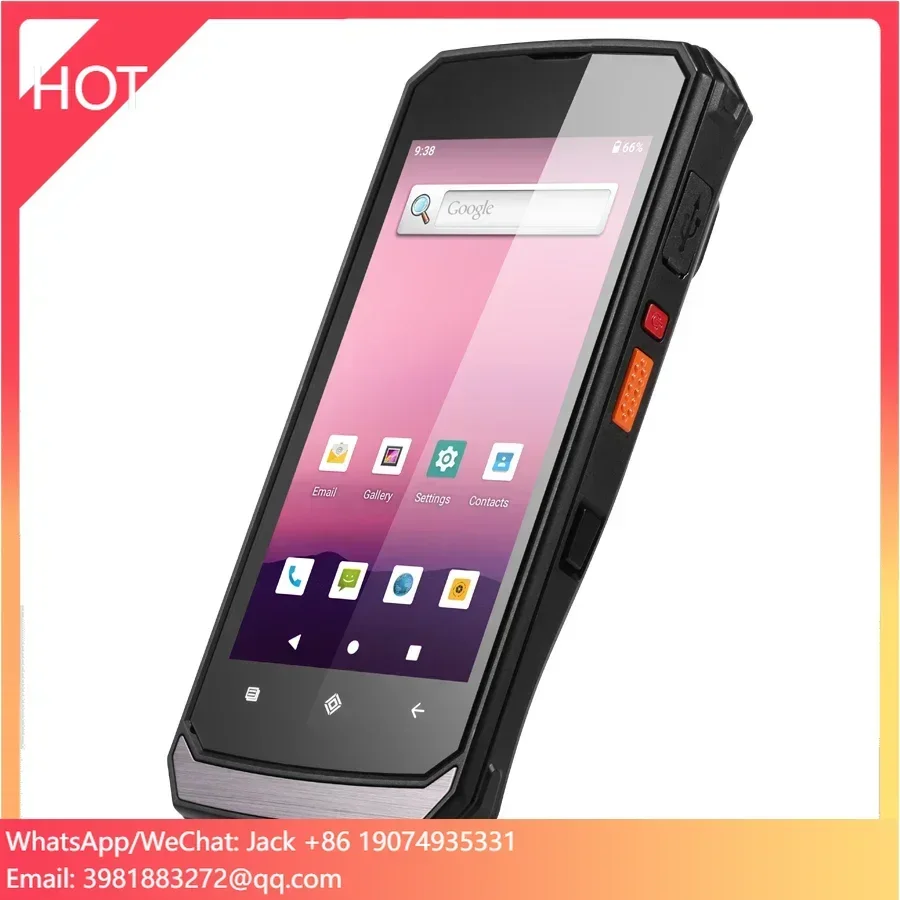 

5-дюймовый промышленный портативный мобильный компьютер Android с RFID/NFC/LF-ридером, защитой IP54 и сменной батареей