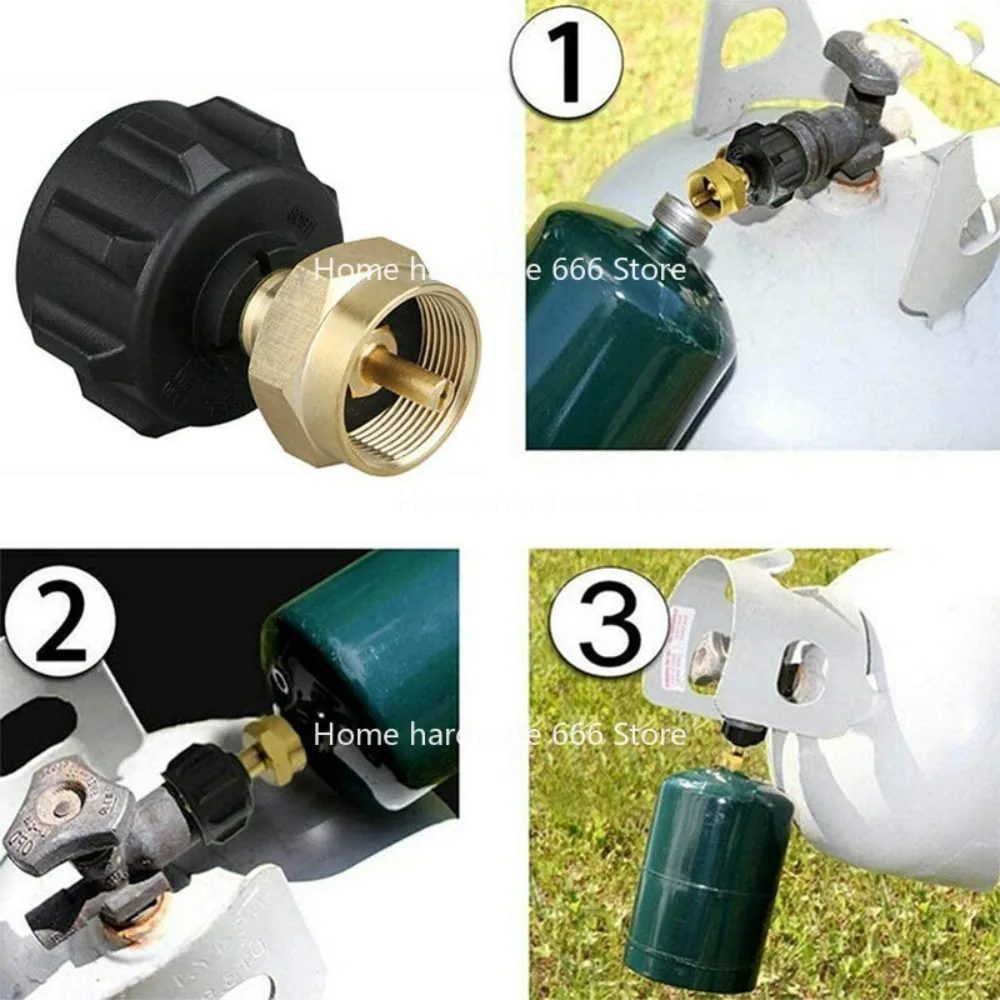 Outdoor Camping Propane Bottle Inflatable Connector Brass Gas Tank QCC1 Adapter Gas Tank Adapter