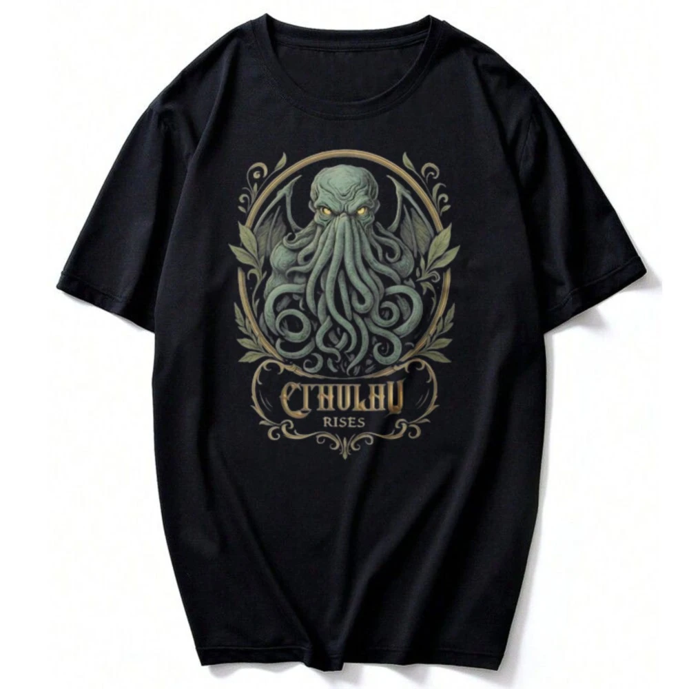 

Cthulhu Rises Multicolor Unisex T-Shirt for Men & Women Cthulhu Shirt Lovecraft Gothic Gift Cosmic Horror Halloween Shirt Tops