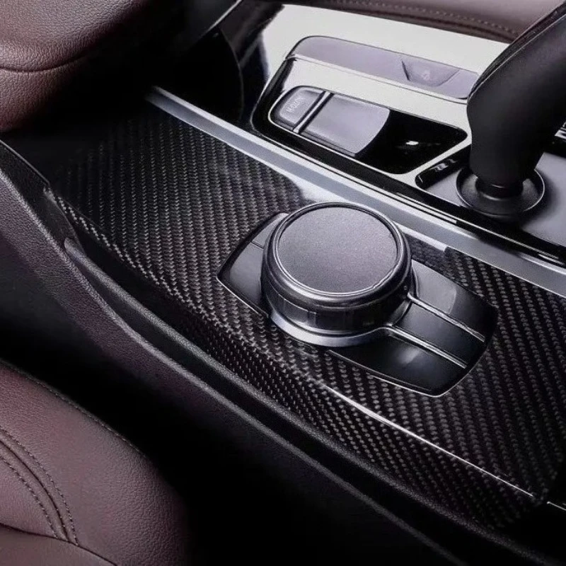 

For BMW New X3 G01 X4 G02 Real Dry Carbon Fiber 2020-2022 Central Control Gear Handle Surface Plate Frame Interior Accessories