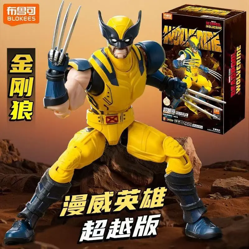 BLOKEES Marvel Avengers Brick Figures Beyond Edition Rocket Raccoon Deadpool Moon Knight Peni Parker Model Set Collectible Gift view 6