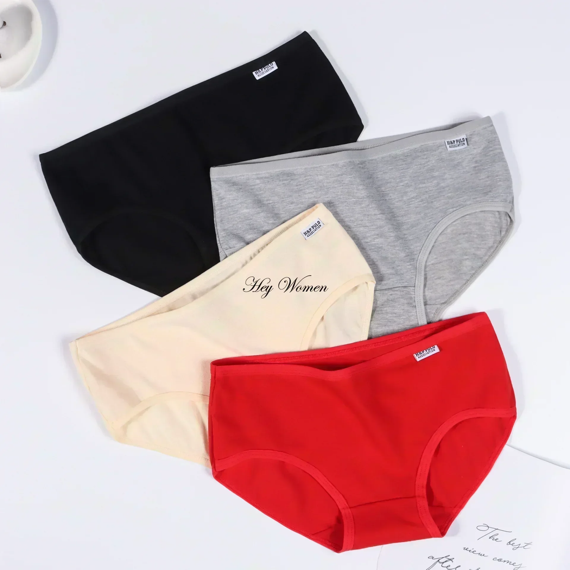 Women\'s Underwear Solid Candy Color Simple Cotton Crotch Panties Comfort Breathable Briefs Fashion Cozy Underpants Lingerie