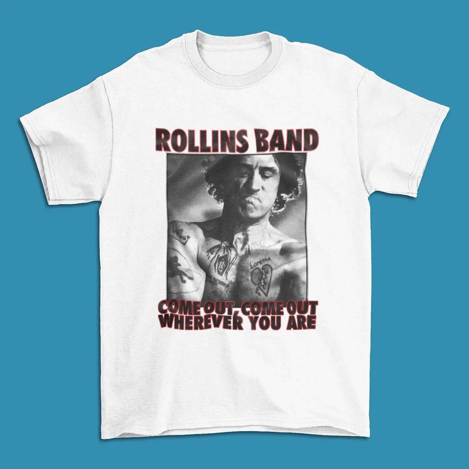 Vintage Rollins Band Comeout Wherever You Are White T Shirt