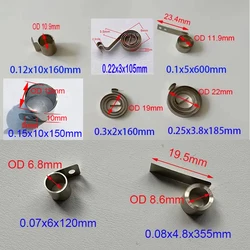 0.1-0.4mm Stainless steel constant force clockwork spring return device coil spring electronic industry toy industry application