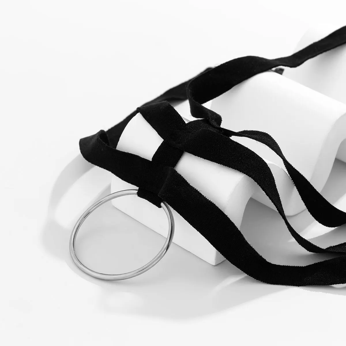 قلادة سوداء قوطية للنساء قلادة قلادة دائرية كبيرة قلادة قلادة اكسسوارات هالووين