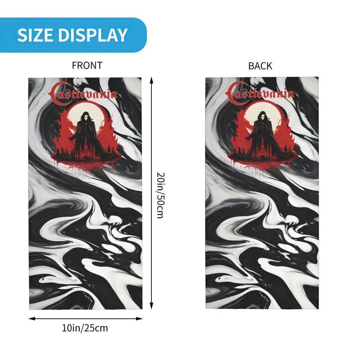 The Dracula From Castlevania Bandana Neck Cover Printed Motorcycle Motocross Castlevania Face Mask Running Unisex Adult All