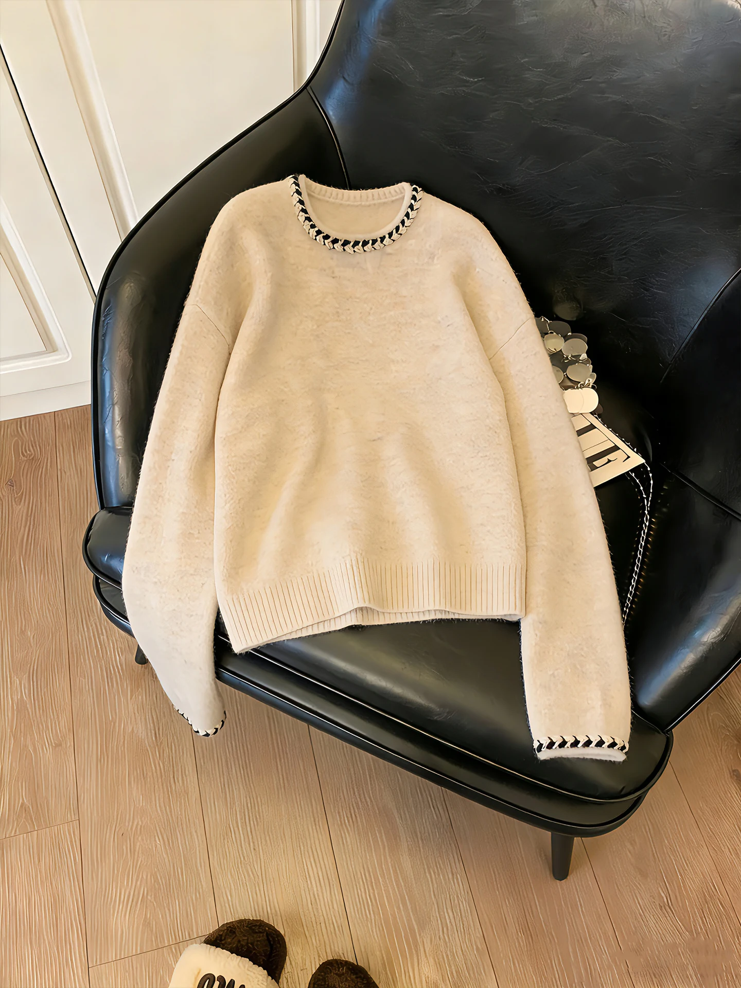 

Женский длинный вязаный свитер Sve, повседневный цвет, Blo Ne Design, весенне-осенний мягкий пуловер из полиэстера, модный