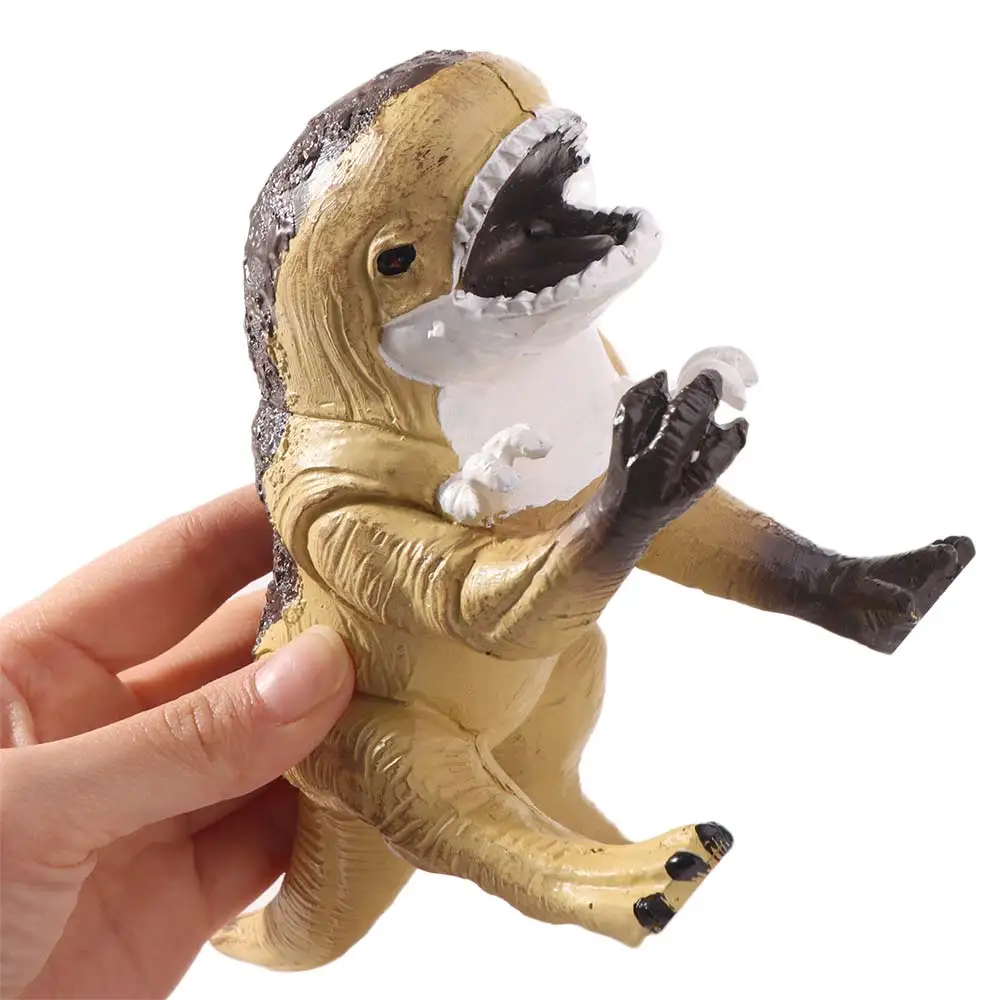 Resin Simulation Dinosaur Figures Handmad Collectible Realistic Dinosaur Model Animals Figure Statue