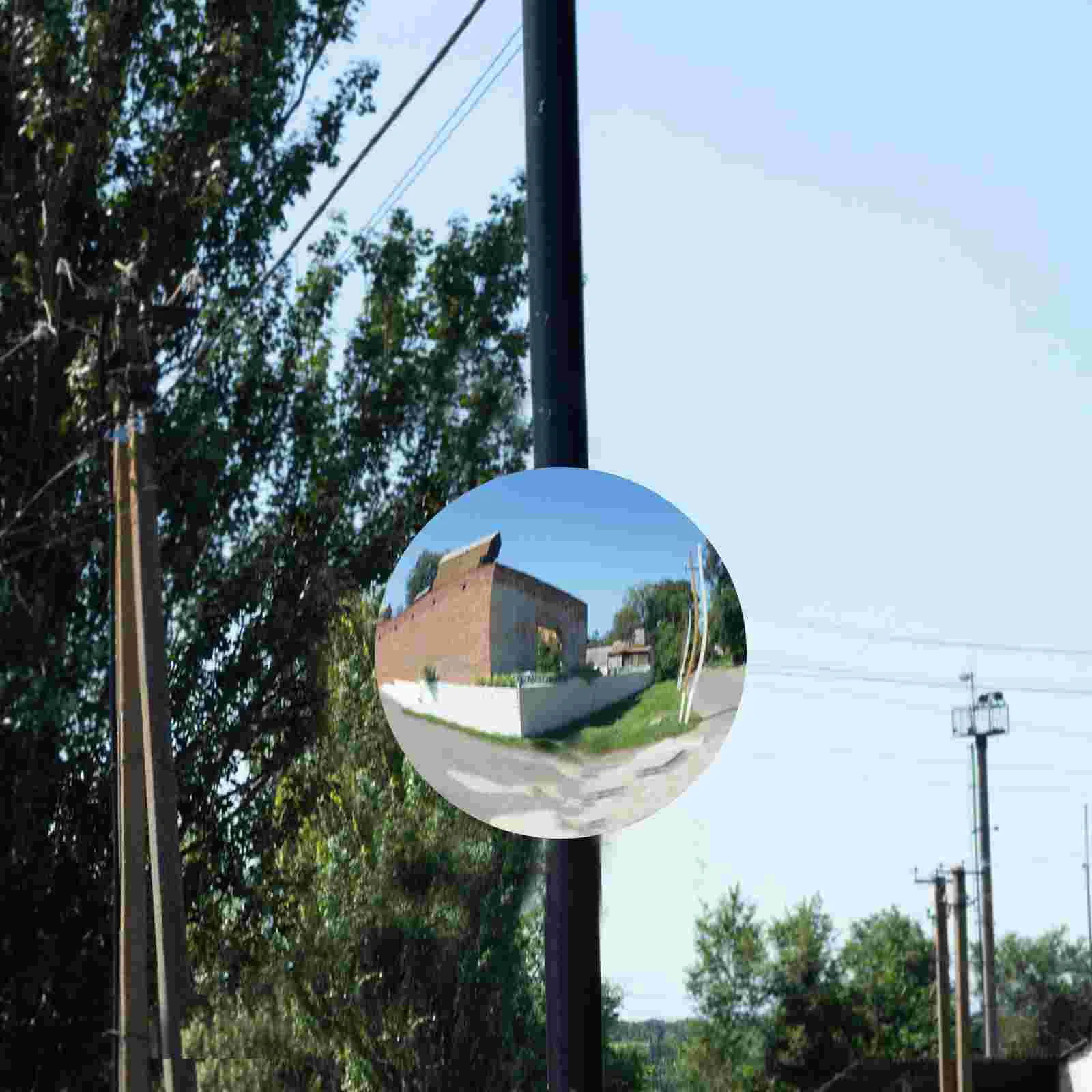 Road Safety Mirror Traffic Convex Mirror Bubble Plastic Wide-Angle Garage Parking Assist Mirror Supermarket Corner Safety Mirror