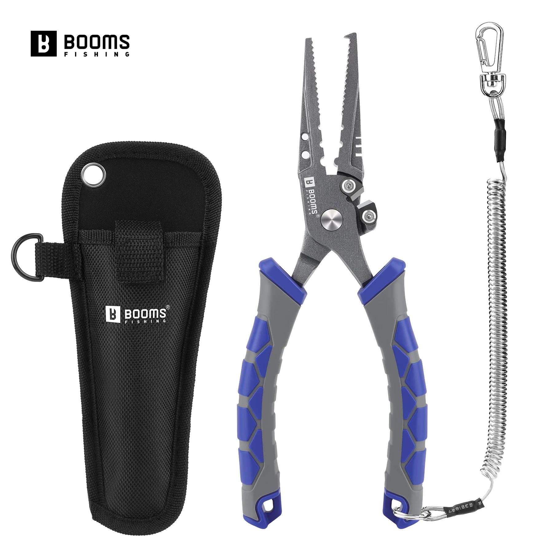 

Booms Fishing XW12 Carbon Steel 8.5in Long Fishing Pliers Braid line Cutters Crimper Hook Remover Saltwater Fishing Gear Tools