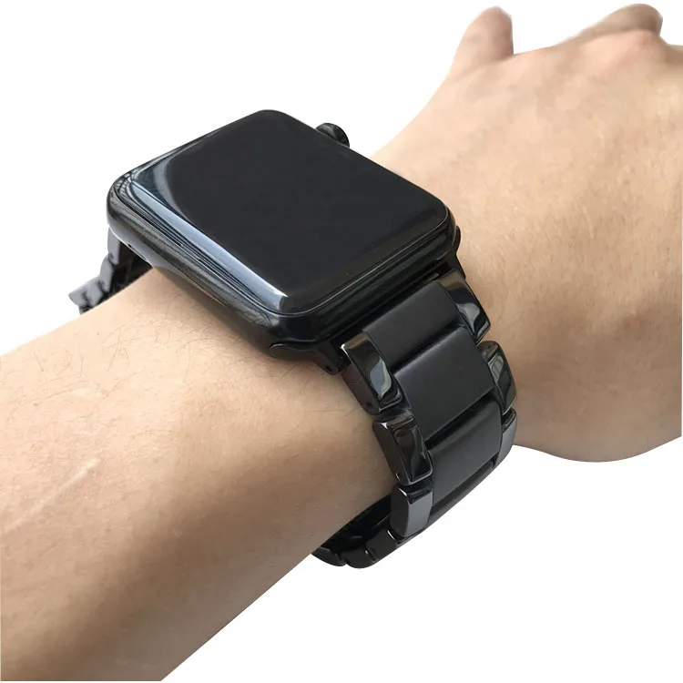 Frosted ceramic strap For Apple watch Ultra 3 2 1 49mm 10 11 42mm 46mm 9 8 7 45mm 41mm Luxury Wristband iwatch 6 5 SE 44mm 40mm
