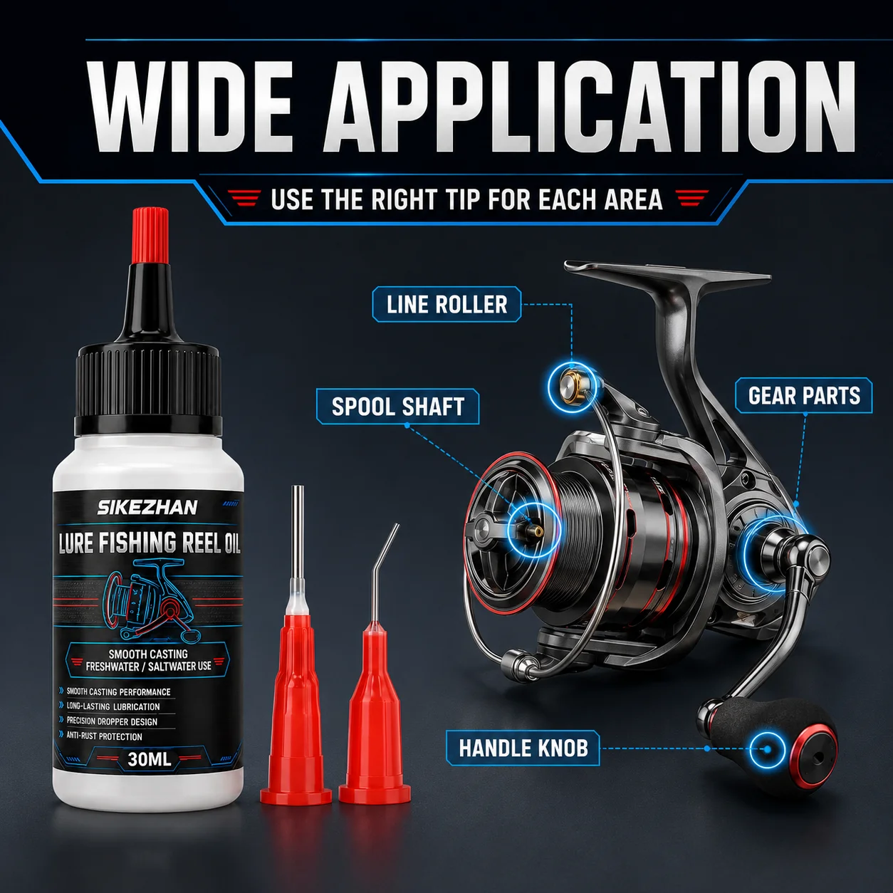 Reel Oil - Huile lubrifiante professionnelle pour moulinets de