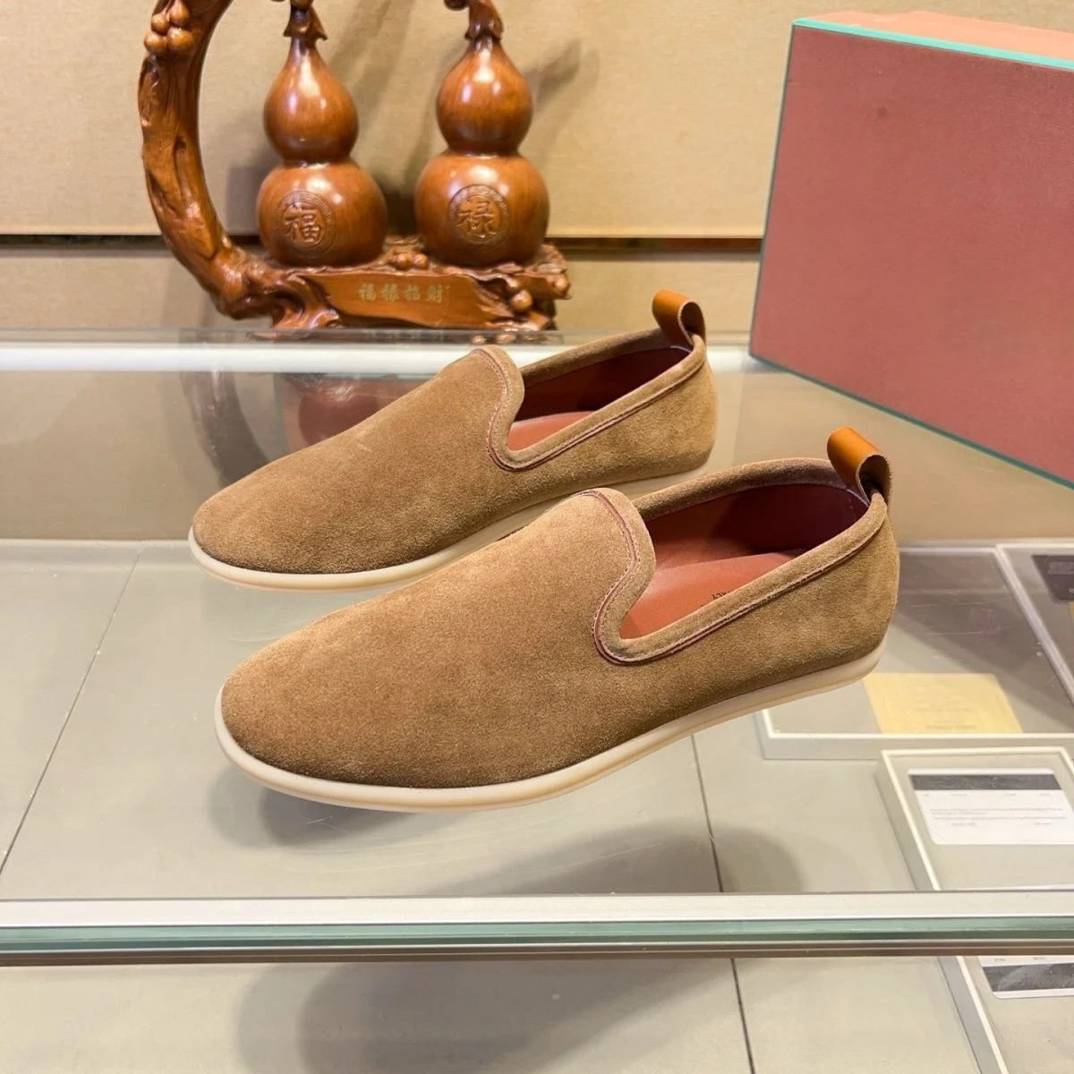 

2026 Summer New Luxury Suede Slip On Loafers Lazy Mens Casual Shoes