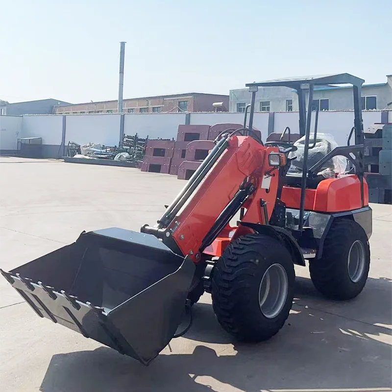 

Chinese small-scale skid steer loader manufacturer customizes telescopic arm loader for household farm skid steer loader