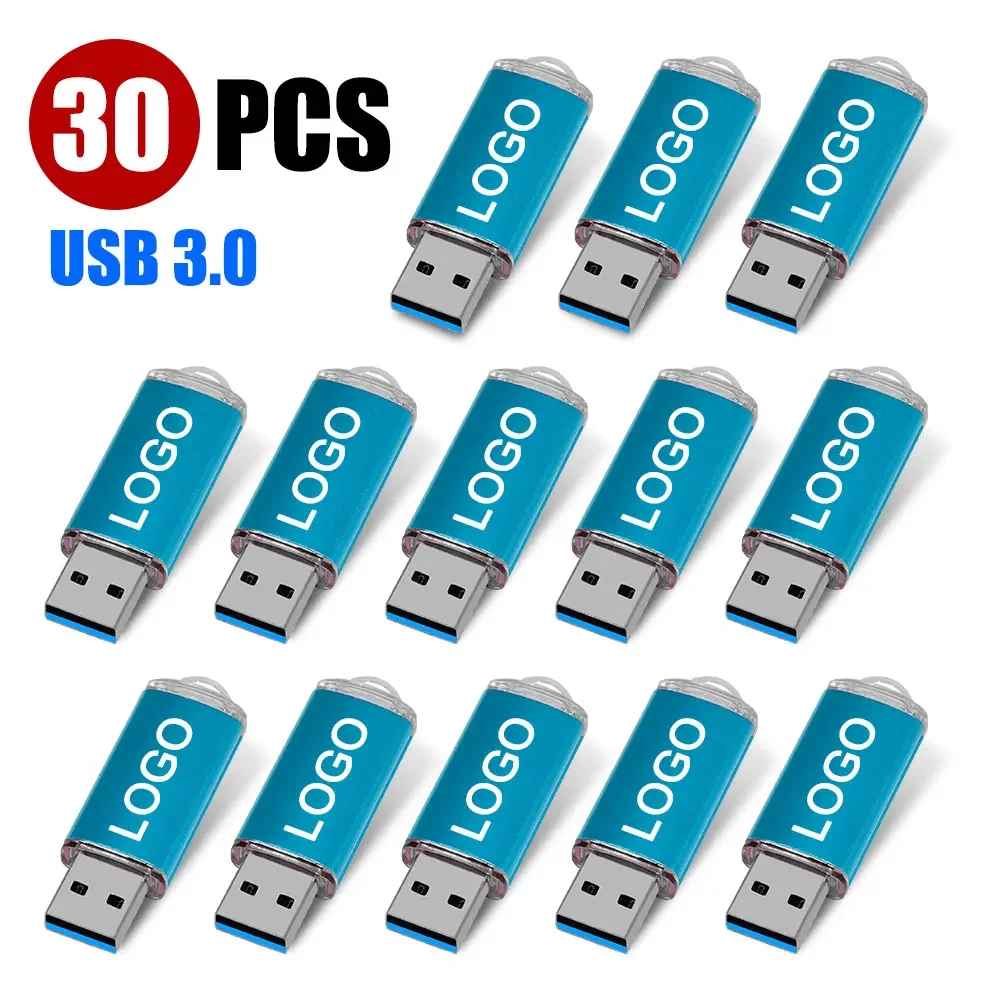 

30pcs/lot Full Colour USB 3.0 Flash Drive 64GB 32GB high speed 16GB 8GB U disk Free Custonm Logo memory Flash Stick PenDrive 3.0