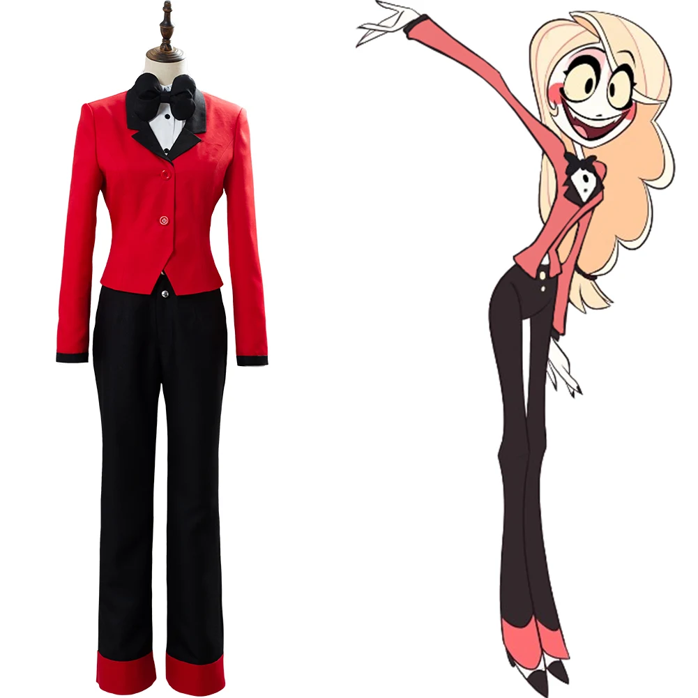 

Hazbin Cosplay Hotel CHARLIE Costume Suit Uniform Outfit Halloween Carnival Costumes