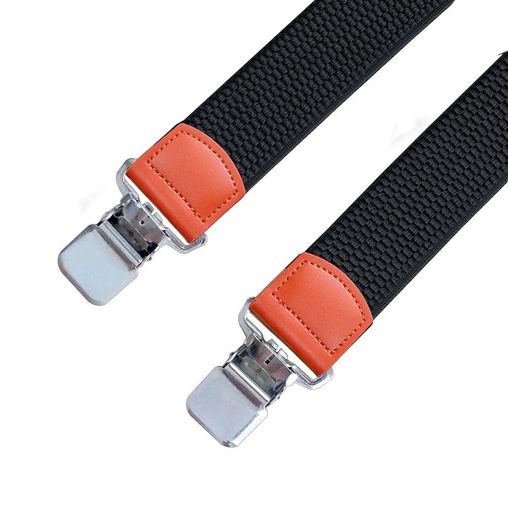 حمالات متينة للرجال ، X-Back عريض ، 4 مشابك معدنية قوية ، قابلة للتعديل ، حمالات بنطلون ، متينة ، عمل ، خارجي ، كبير وطويل القامة ، 3.8 سنتيمتر #4