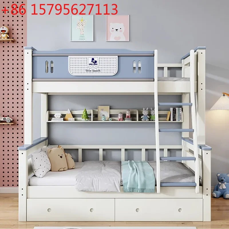 

Solid wood upper and lower beds Two-layer high and low beds Mother and child beds Storage bunk Girls Princess children's
