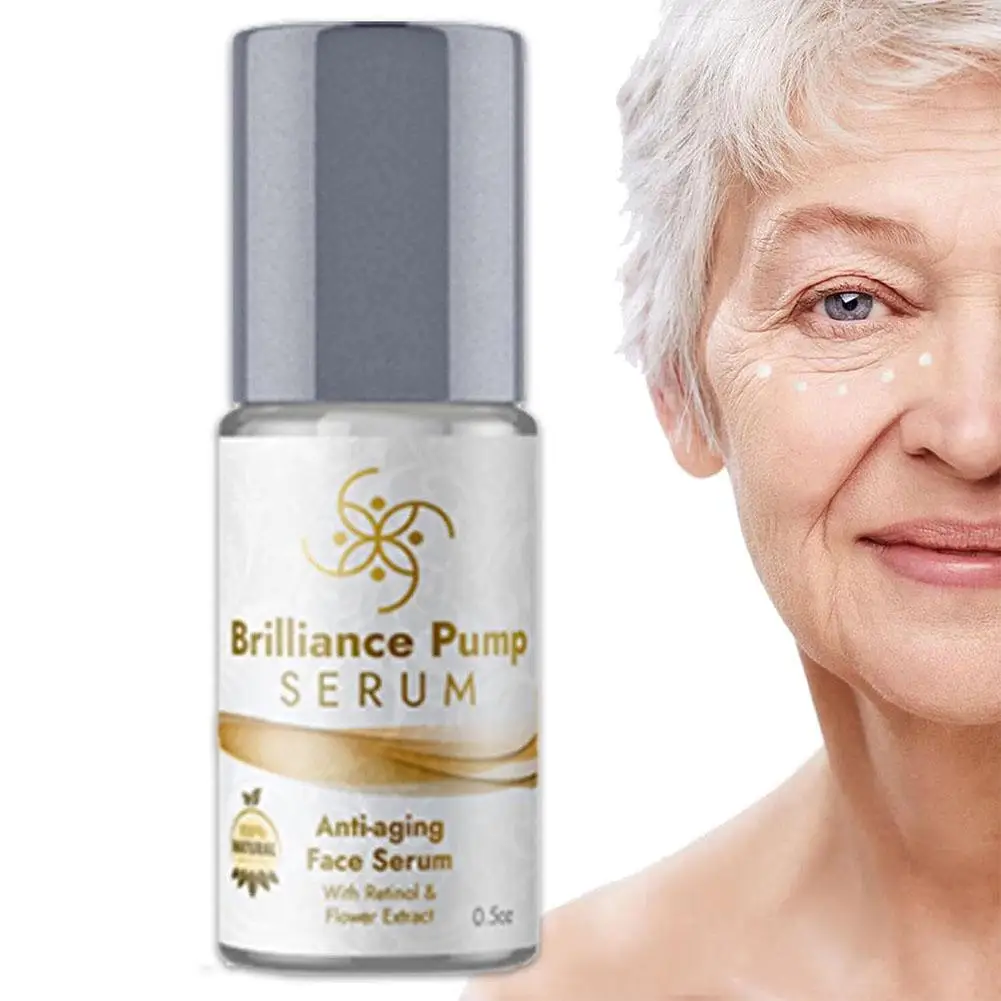 Brilliance Pump Serum Age-Defying eye Moisturizer Retinol Helps Reduce Fine Lines And Wrinkles Suitable For All Skin Types X5X3