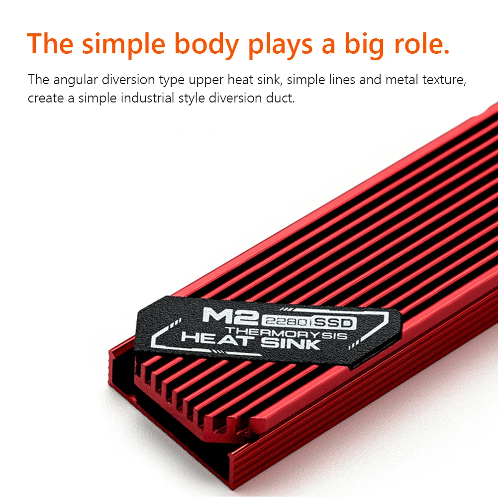 M.2 Disco Rígido De Estado Sólido, Dissipador De Refrigeração, Almofadas Térmicas, Radiador Ultra-fino para 2280 SSD