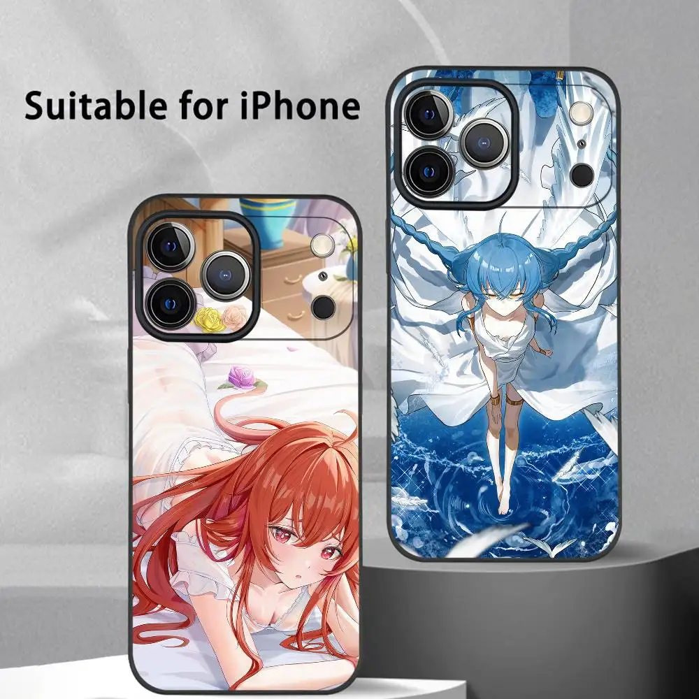 

Mushoku Tensei phone case for iPhone 17 16 15 14 13 Pro Max Plus Mini Frosted Soft Case Funda Shockproof Cases
