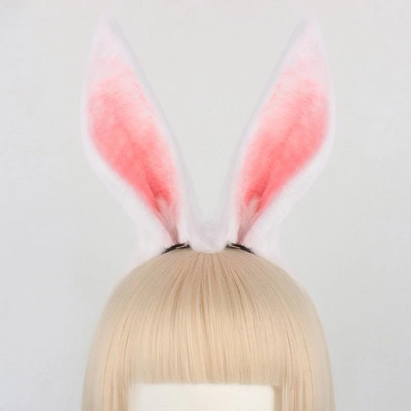 Plüsch Kaninchenohren Stirnband Animes Maid Hairhoop Cosplay Kostüm Halloween Party Hairhoop Girl Comics Show Foto Kopfbedeckung