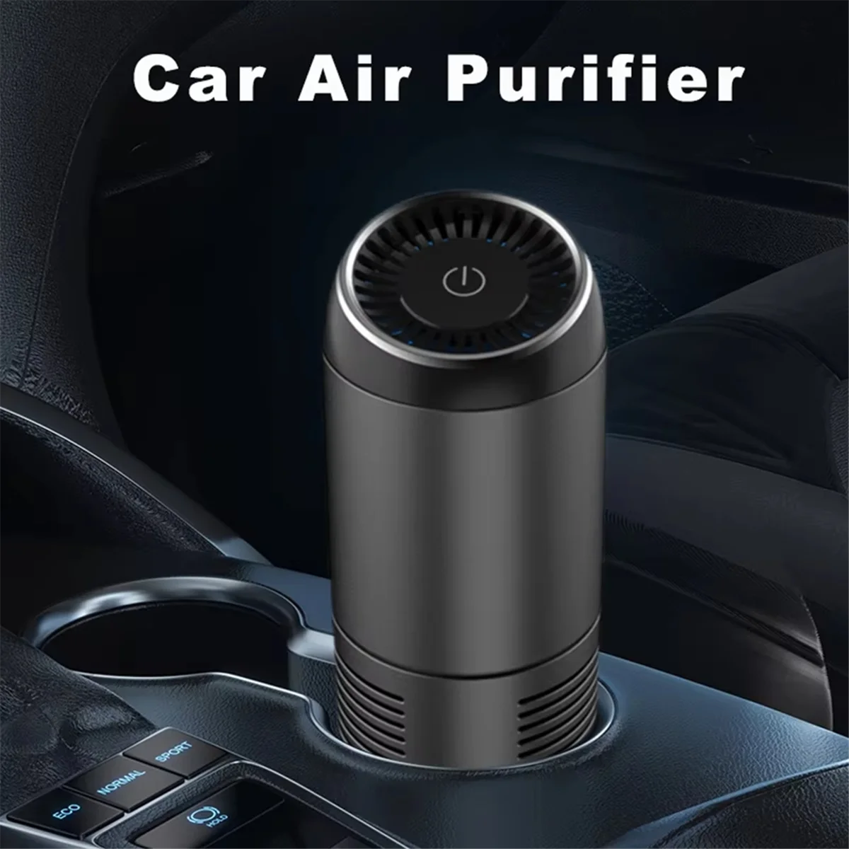

Portable Car Air Purifier,Negative Ion Generator for Smoke A