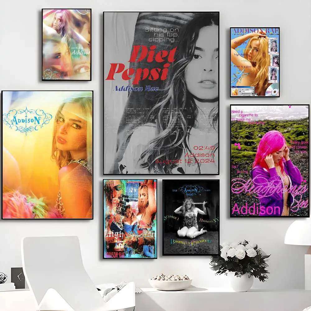 العصرية البوب المغني أديسون راي 'Diet Pepsi' جديد ألبوم Muisc لتقوم بها بنفسك لزجة المشارك خمر غرفة بار مقهى ديكور ديكور المنزل #4