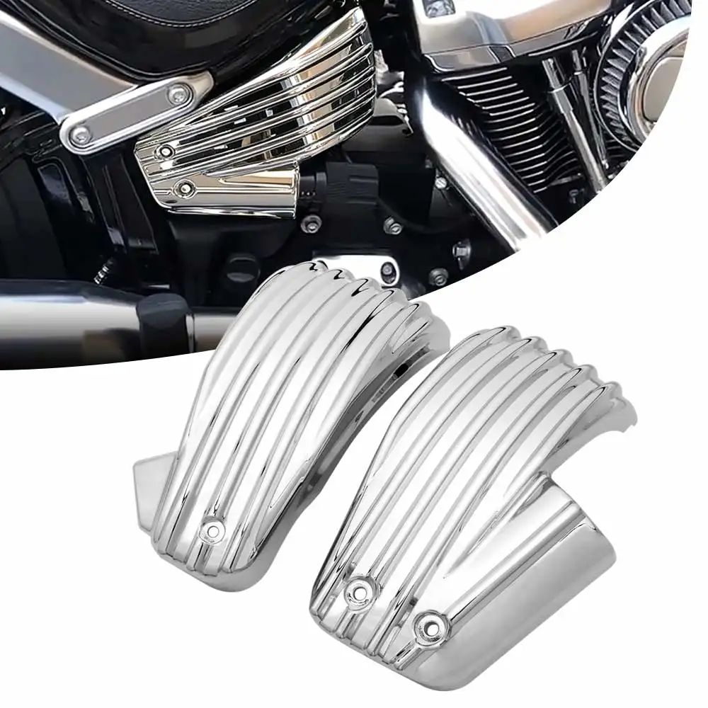 Cubiertas laterales para batería de motocicleta, paneles para Harley Softail Fat Boy Heritage Classic Low Rider S/ST Fat Bob Breakout 2018+