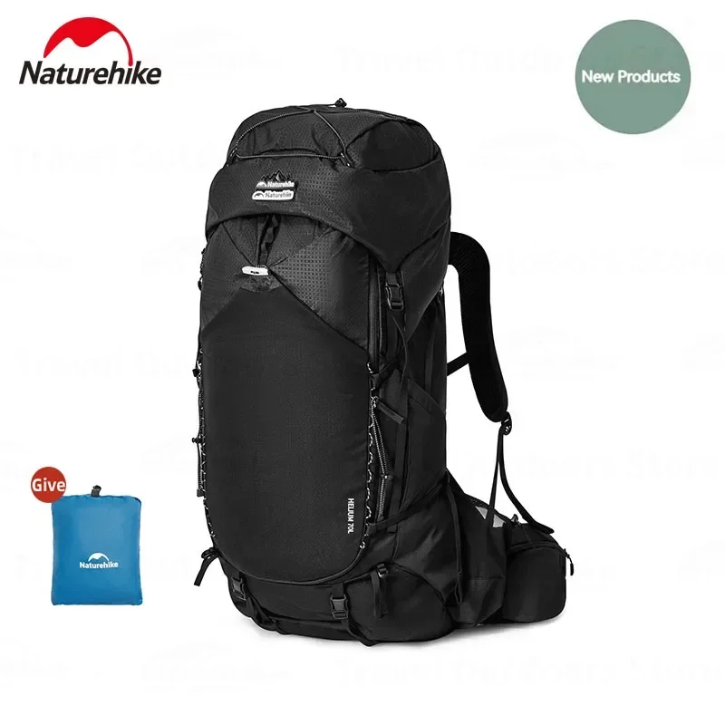 

Naturehike Outdoor Backpack 70L Large Capacity 2in1 Hiking Bag Waterproof Travel Camping Climbing Rucksack With Rainproof Cover