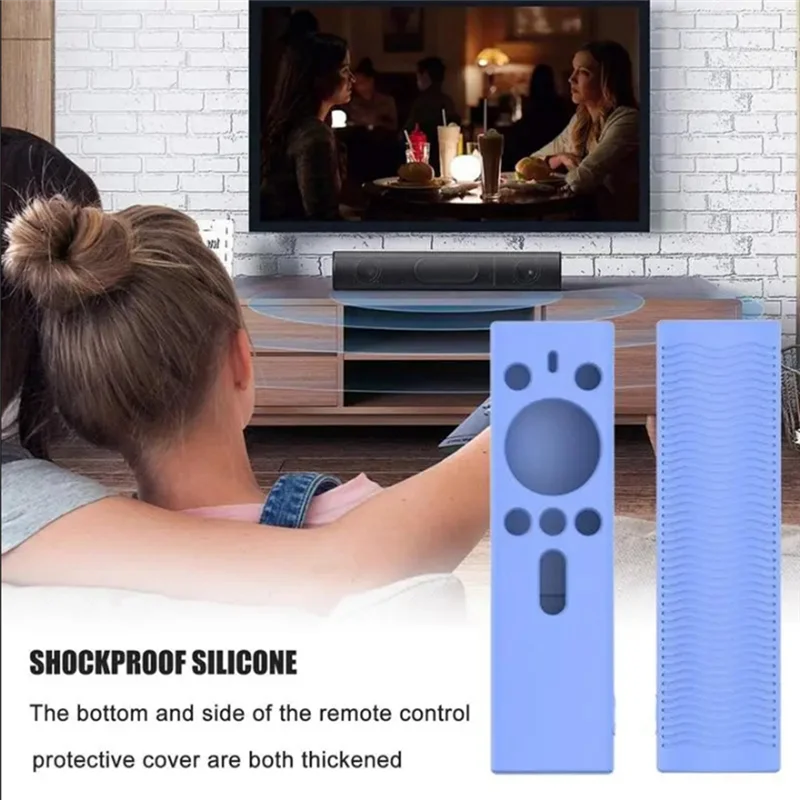 ZIZI Suitable For Rokid Station (Global Version) Remote Player Remote Control Protective Cover Silicone Blue Parts Accessories 1