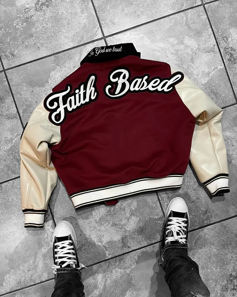 High Street Retro Hiphop Popular Casual Jacket Couple Y2K Harajuku New Fashion Letters Flocking Embroidered Baseball Uniform Men