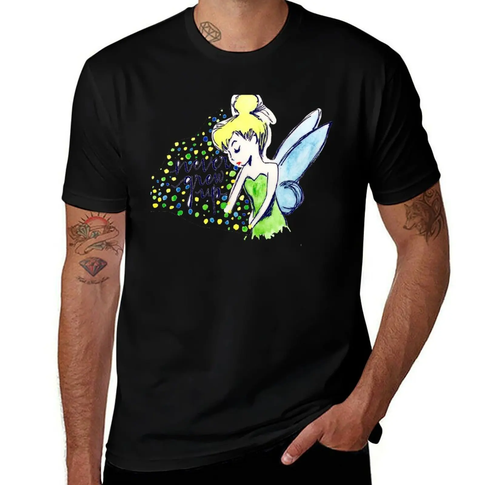 

Never Grew Up Tink Colour T-Shirt man t shirt summer man t shirt luxury T-Shirt